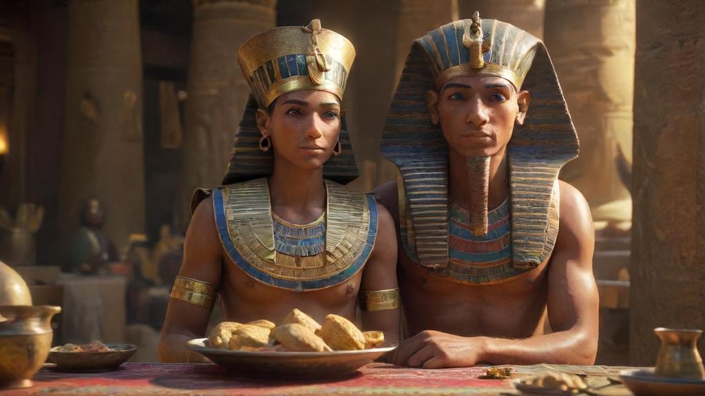 Did the dinner plate of an ancient Egyptian pharaoh look different from a common laborer's?