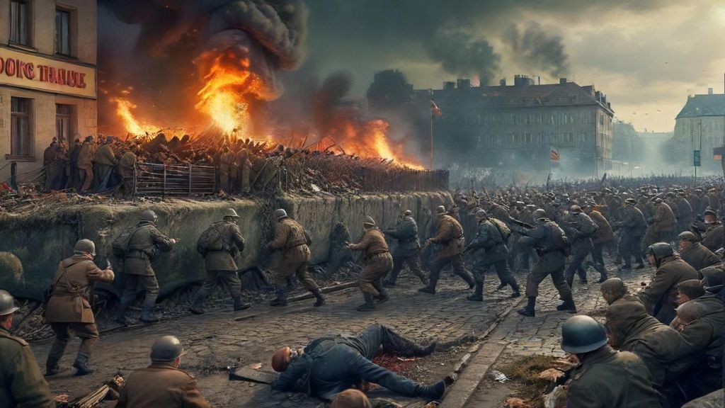 What caused the growing unrest in East Germany before the Berlin Wall fell?